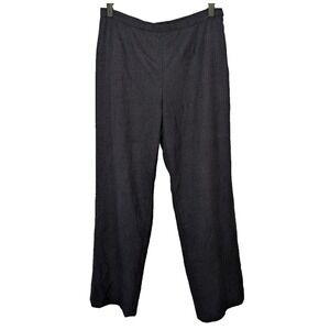 Kasper Charcoal Gray Career Pants Slacks Trousers Size 10 Lined Side Zip